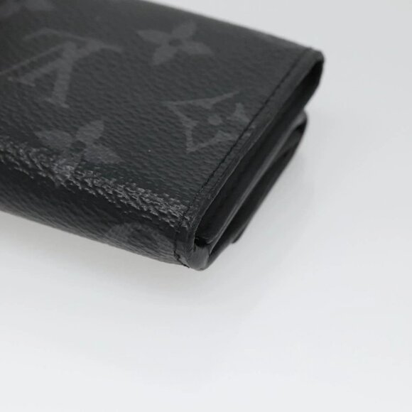 LOUIS VUITTON Monogram Eclipse Discovery Compact Wallet M67630 LV Auth 135759 - Picture 14 of 15